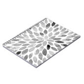 De borstelslagen van de waterverf - zwart-wit notitieboek (Linkerzijde)