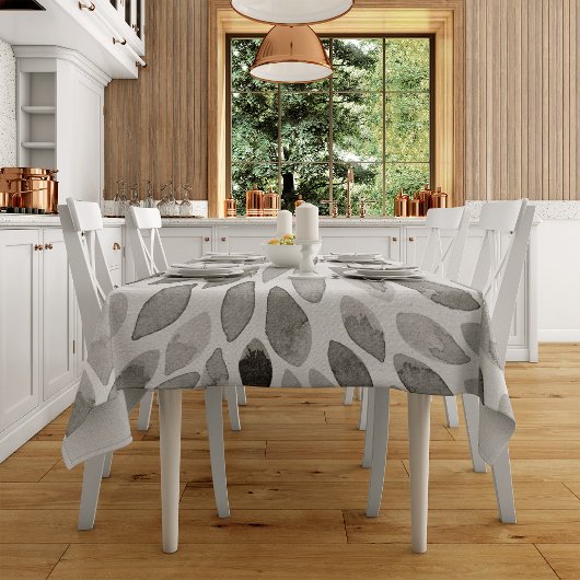 De borstelslagen van de waterverf - zwart-wit tafelkleed