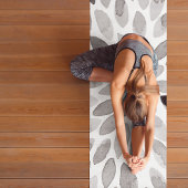 De borstelslagen van de waterverf - zwart-wit yogamat