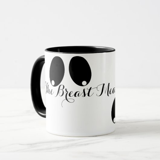 De borstmaaltijd in de stad mok (Voorkant links)