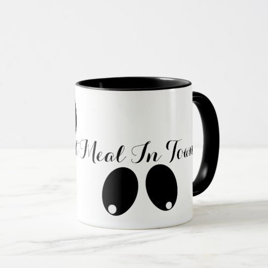 De borstmaaltijd in de stad mok (Voorkant rechts)