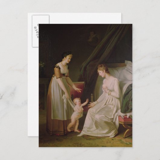 De borstvoeding briefkaart (Voorkant / Achterkant)