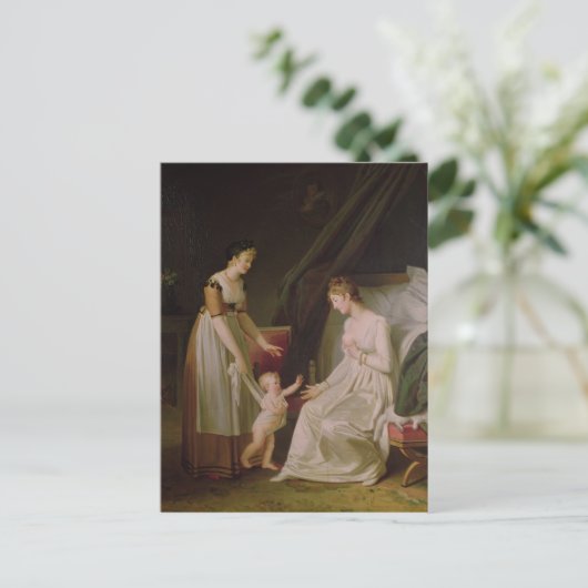 De borstvoeding briefkaart (Staand voorkant)