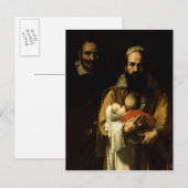 De borstvoeding van de vrouw in het borstkas, 1631 briefkaart (Voorkant / Achterkant)