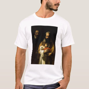 De borstvoeding van de vrouw in het borstkas, 1631 t-shirt
