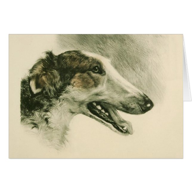 De Borzoi-kaart (Voorkant Horizontaal)