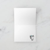 De bos Bos Gevouwen Vrienden danken u nota nemen Bedankkaart (Binnen)