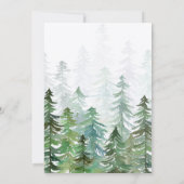 De bos collectieve partij van de waterverf kaart (Achterkant)