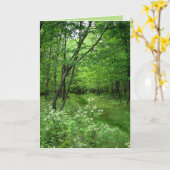 De bos Dag van de Vaders van de Weg Kaart (Gele Bloem)