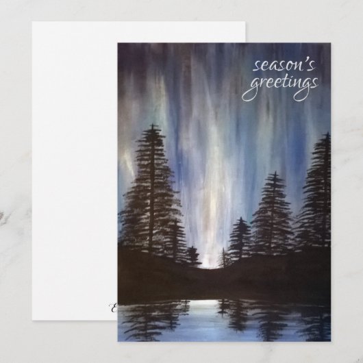 De bos Kaart van de Vakantie van de Dageraad (Voorkant / Achterkant)