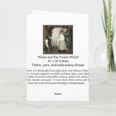 De bos Kaart van de Vakantie van de Heks (Achterkant)