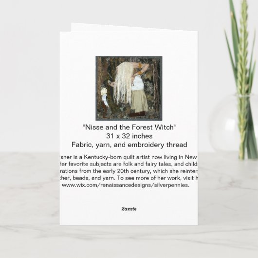 De bos Kaart van de Vakantie van de Heks (Achterkant)