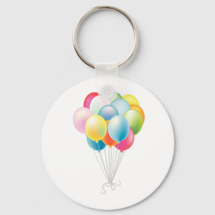 De Bos van de Ballons van het huwelijk Sleutelhanger