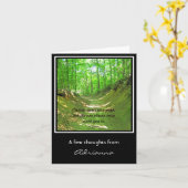 De bos Weg personaliseerde de Kaart van de Nota (Gele Bloem)