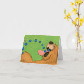 De bosbes draagt/neemt nota van Kaart (Gele Bloem)