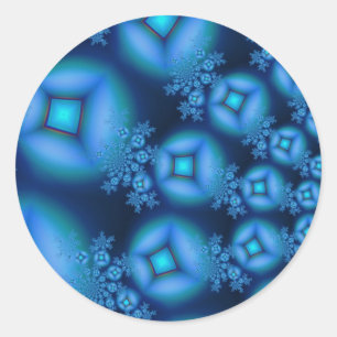 De Bosbessen Psychedelische Trippy van de diamant Ronde Sticker