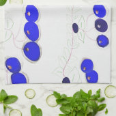 De bosbessenhanddoek theedoek (Gevouwen)