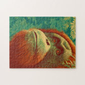 De bosbewoner - orang-oetan, Japanse kunst Legpuzzel (Horizontaal)