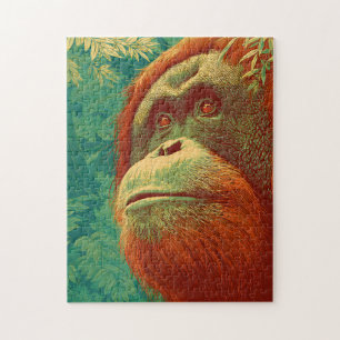 De bosbewoner - orang-oetan, Japanse kunst Legpuzzel