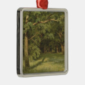 De bosbospiegel (Boslandschap scène) Metalen Ornament (Rechts)