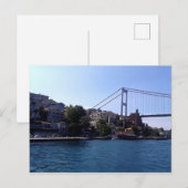 De Bosferische brug in Istanbul, Turkije Briefkaart (Voorkant / Achterkant)