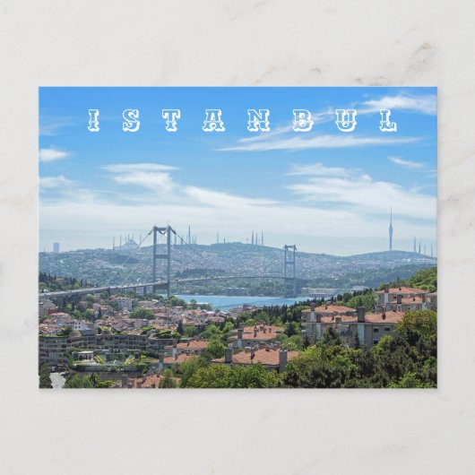 De Bosphorus-brug. Martelarenbrug van 15 juli. Briefkaart (Voorkant)