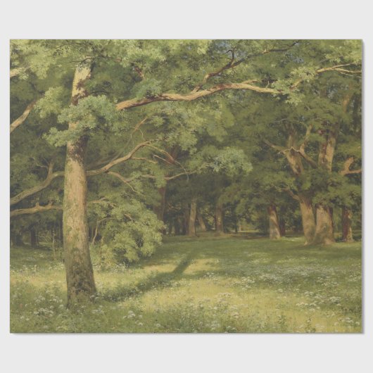 De bosreiniging (Woodland Landscape Scene) Cadeaupapier (Vlak)