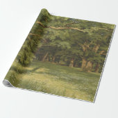 De bosreiniging (Woodland Landscape Scene) Cadeaupapier (Uitgerold)