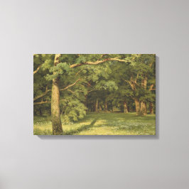 De bosreiniging (Woodland Landscape Scene) Canvas Afdruk