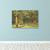 De bosreiniging (Woodland Landscape Scene) Canvas Afdruk (Insitu (Houten vloer))