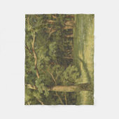 De bosreiniging (Woodland Landscape Scene) Fleece Deken (Voorkant)