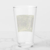 De bosreiniging (Woodland Landscape Scene) Glas (Achterkant)