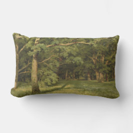 De bosreiniging (Woodland Landscape Scene) Kussen
