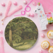 De bosreiniging (Woodland Landscape Scene) Papieren Bordje (Feest)