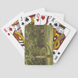 De bosreiniging (Woodland Landscape Scene) Pokerkaarten