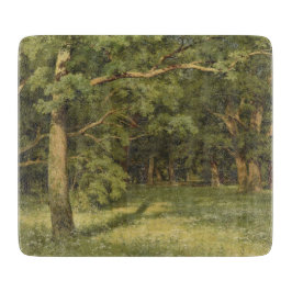 De bosreiniging (Woodland Landscape Scene) Snijplank