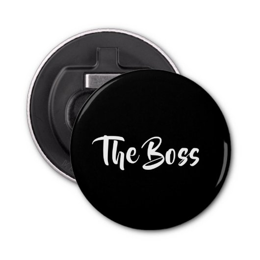 DE BOSS BUTTON FLESOPENER (Voorkant)