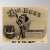 De Boss. Cigar Smoker Print (Voorkant)