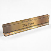 De BOSS Executive Desk Naam Borden Naambordje