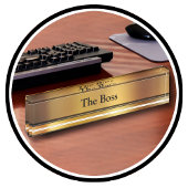 De BOSS Executive Desk Naam Borden Naambordje
