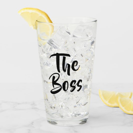 DE BOSS GLAS (Voorkant ijs)