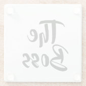 DE BOSS GLAZEN ONDERZETTER (Achterkant)