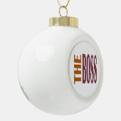 DE BOSS IN BROWN KERAMISCHE BAL ORNAMENT (Links)