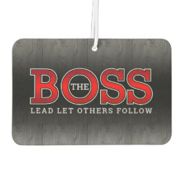 De BOSS-leider anderen volgt Rustisch hout Luchtverfrisser