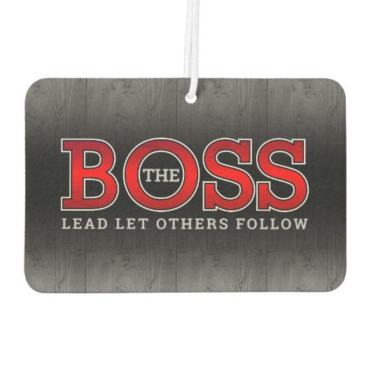 De BOSS-leider anderen volgt Rustisch hout Luchtverfrisser (Achterkant)