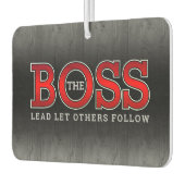 De BOSS-leider anderen volgt Rustisch hout Luchtverfrisser (Links)