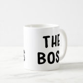 De Boss Mok, Cadeaus voor je baas, CEO geschenken, Koffiemok (Voorkant rechts)