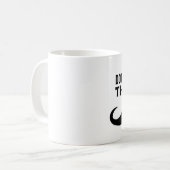 De BOSS Mustache Coffee Mok, Funny Koffiemok (Voorkant links)