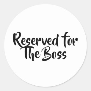 DE BOSS RONDE STICKER
