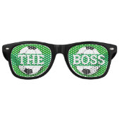 DE BOSS-Soccer retro Shades /Fun Party Sunbril Retro Zonnebril (Voorkant)